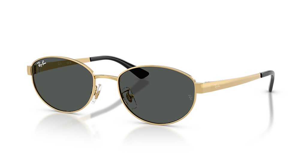 Ray-Ban RB3774D L (55 - 19) with Grey lenses and Gold frame