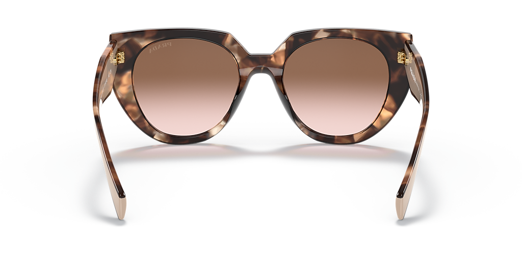 NEW PRADA Sunglasses Brown Tortoise Caramel Gold Symbole Oval Cat Eye Womens Prada Cat Eye Women main image 3