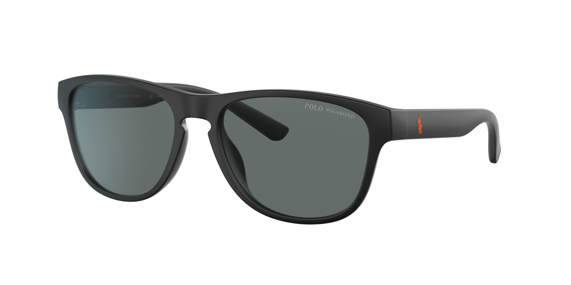 Polo Ralph Lauren Unisex Sunglass PH4180U -  Frame color: Matte Black, Lens color: Polarized Dark Grey