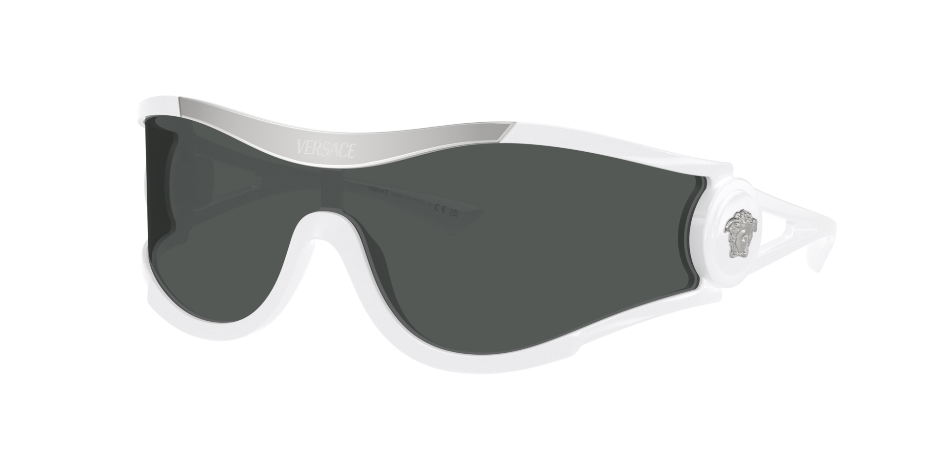 Versace Unisex Sunglass VE4475 -  Frame color: White, Lens color: Dark Grey