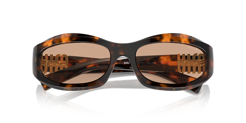 mika misu Miu Miu MU 14ZS S (59 - 17) with Brown lenses and Tortoise frame