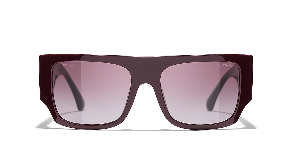 Chanel Square Sunglasses CH5549 M (55 - 18) with Violet lenses and