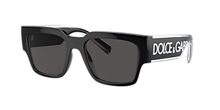 Dolce&Gabbana DG6187 M (53 - 20) with Grey lenses and Black frame