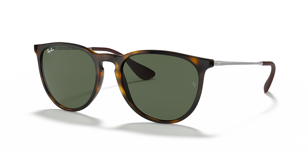 Ray-Ban Erika Classic M (54 - 18) with Green lenses and Tortoise