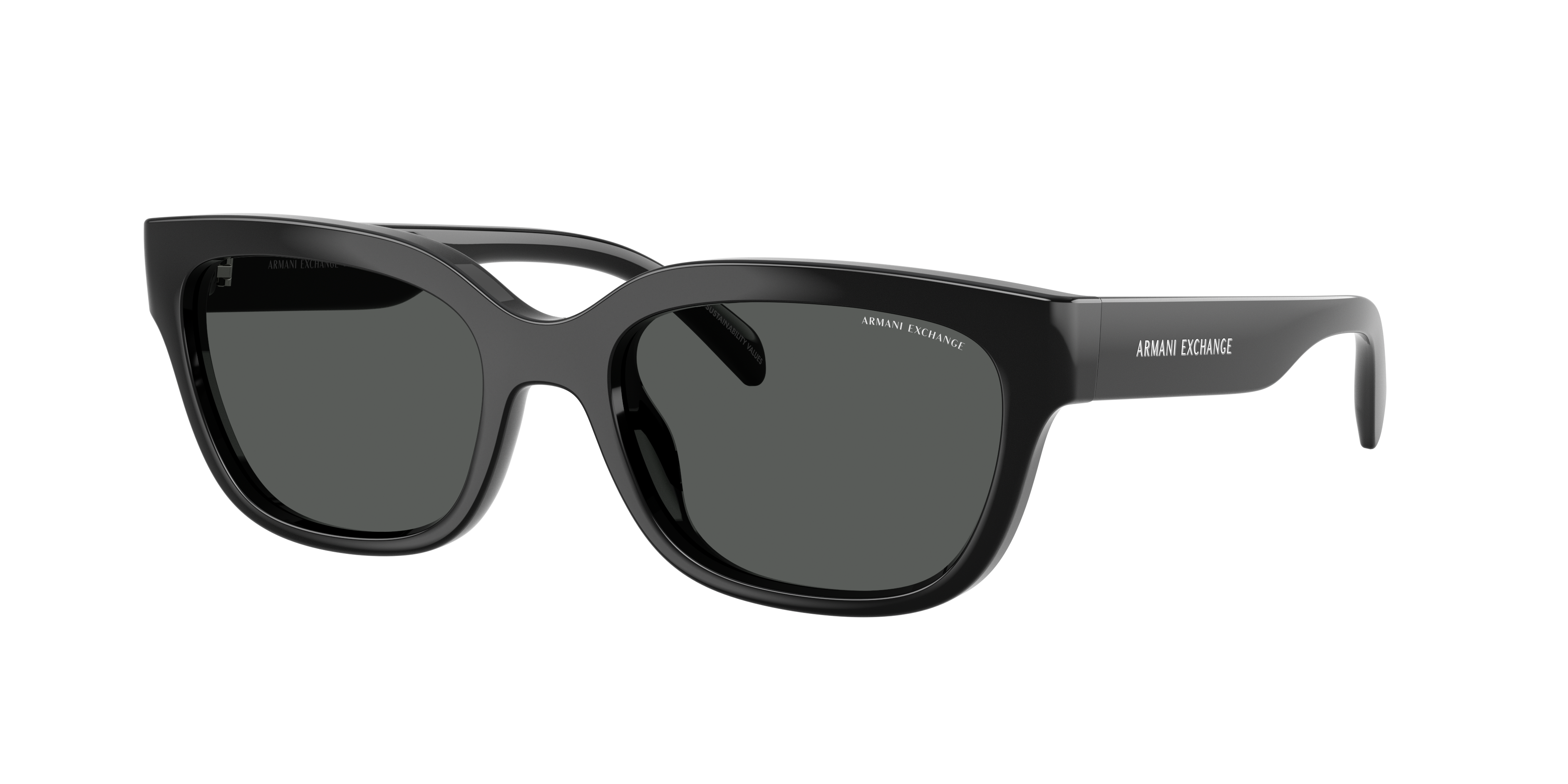 Armani Exchange Woman Sunglass AX4155SU -  Frame color: Shiny Black, Lens color: Dark Grey