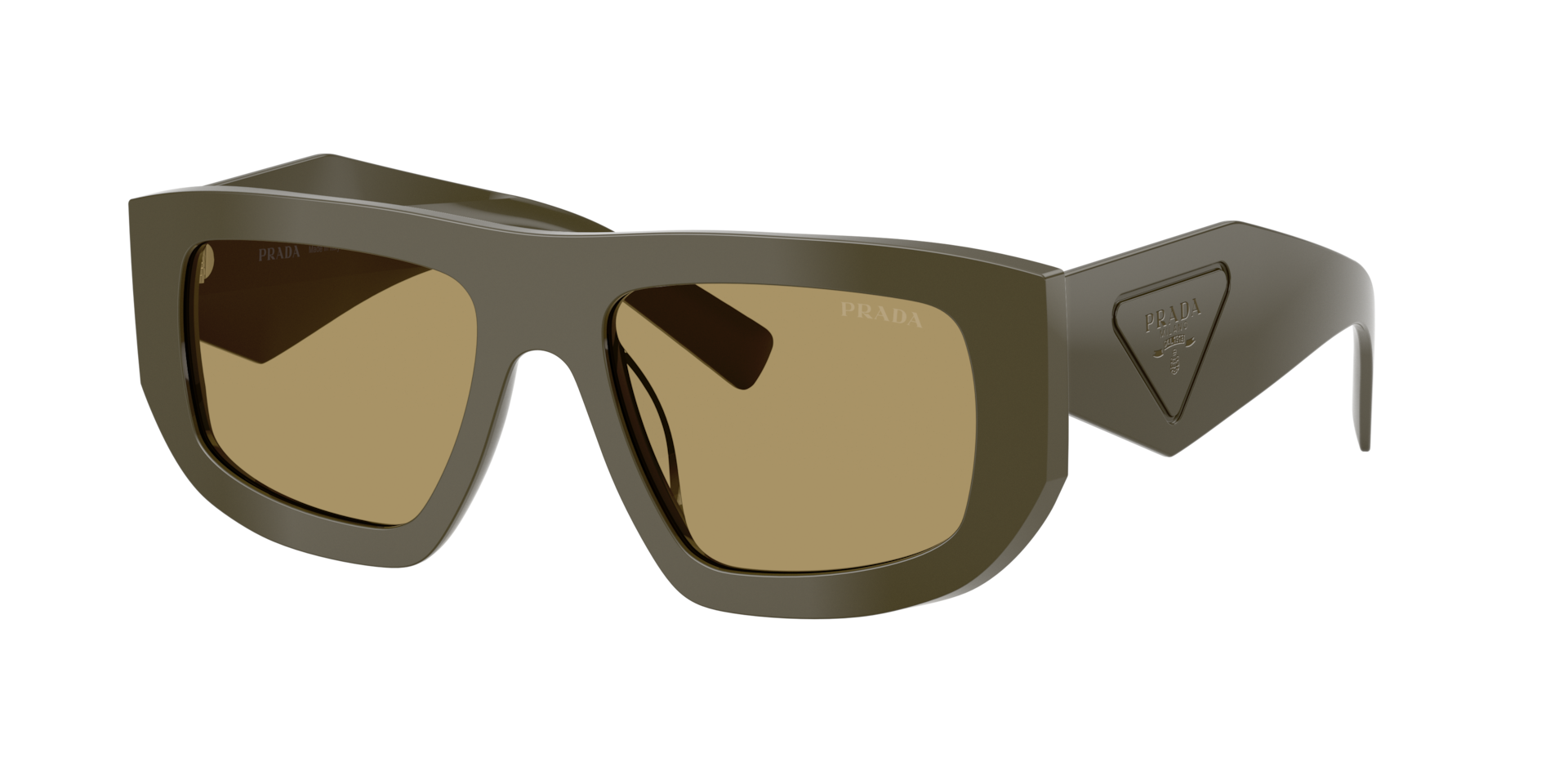 Prada Woman Sunglass PR D04SU -  Frame color: Laurel, Lens color: Green Olive