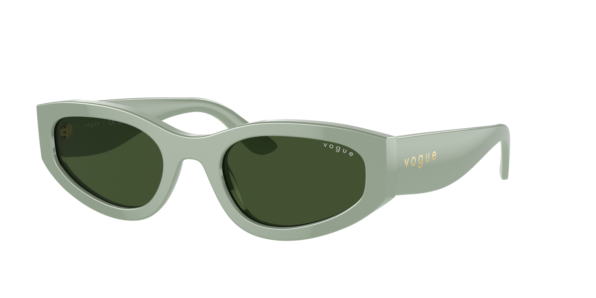 Vogue Eyewear Woman Sunglass VO5585S -  Frame color: Full Light Green, Lens color: Dark Green