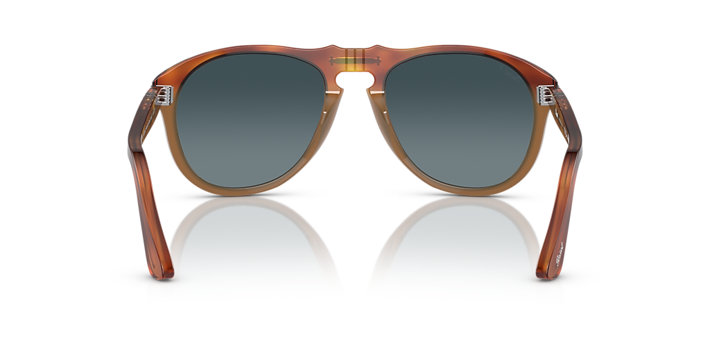 Persol 649 - Original M (54 - 20) with Blue lenses and Brown frame