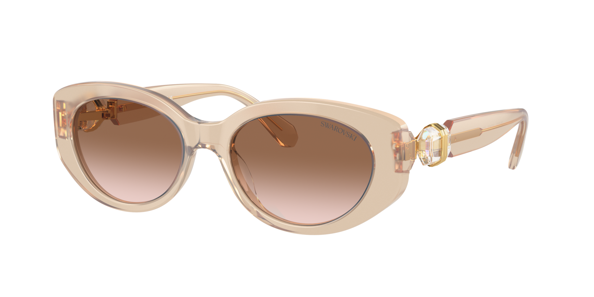Swarovski Woman Sunglass SK6002 -  Frame color: Transparent Beige, Lens color: Gradient Brown