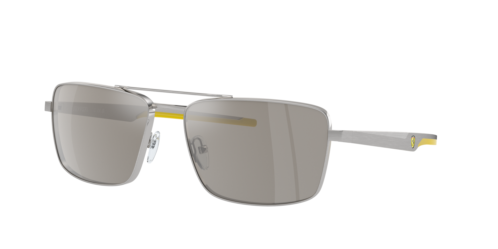 Scuderia Ferrari Man Sunglass FZ5001 -  Frame color: Brushed Silver, Lens color: Grey Mirror