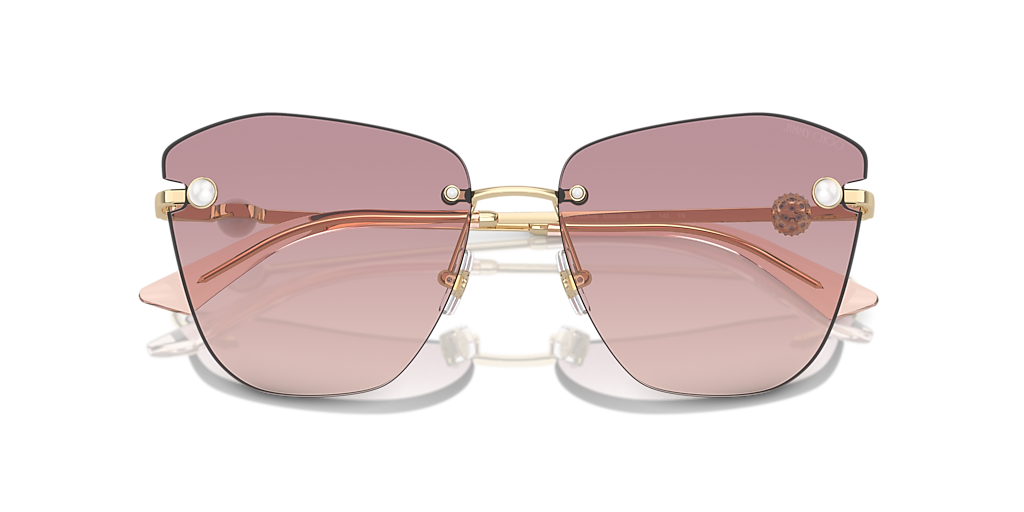 Jimmy Choo JC4004HB L (59 - 16) with Brown lenses and Gold frame