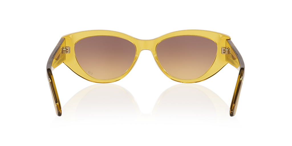 DIOR Diorglow B1I XS (53 - 16) with Brown lenses and Yellow frame