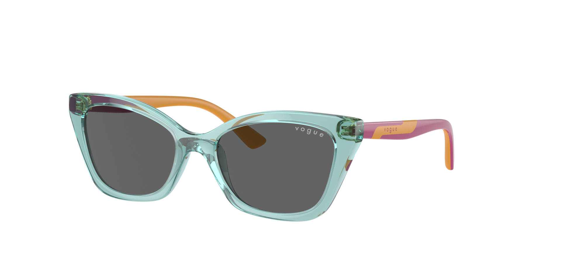 Vogue Eyewear Unisex Sunglass VJ2020 -  Frame color: Transparent Sage, Lens color: Dark Grey