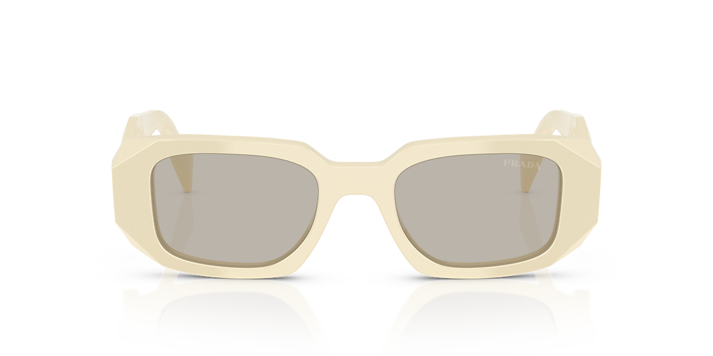 Prada PR 17WSF S (51 - 20) with Brown lenses and White frame