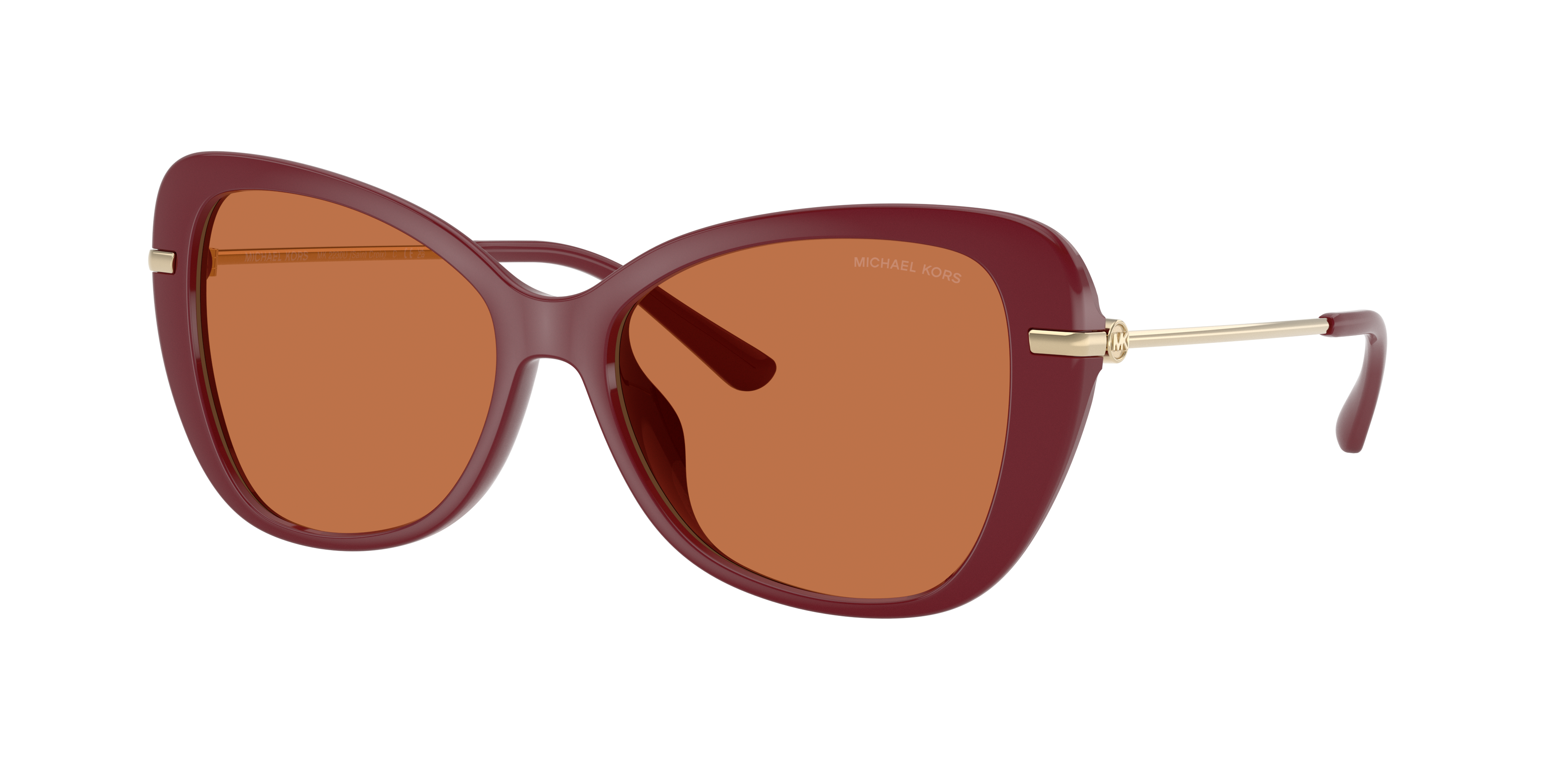 Michael Kors Woman Sunglass Saint Croix -  Frame color: Deep Red, Lens color: Deep Red Solid