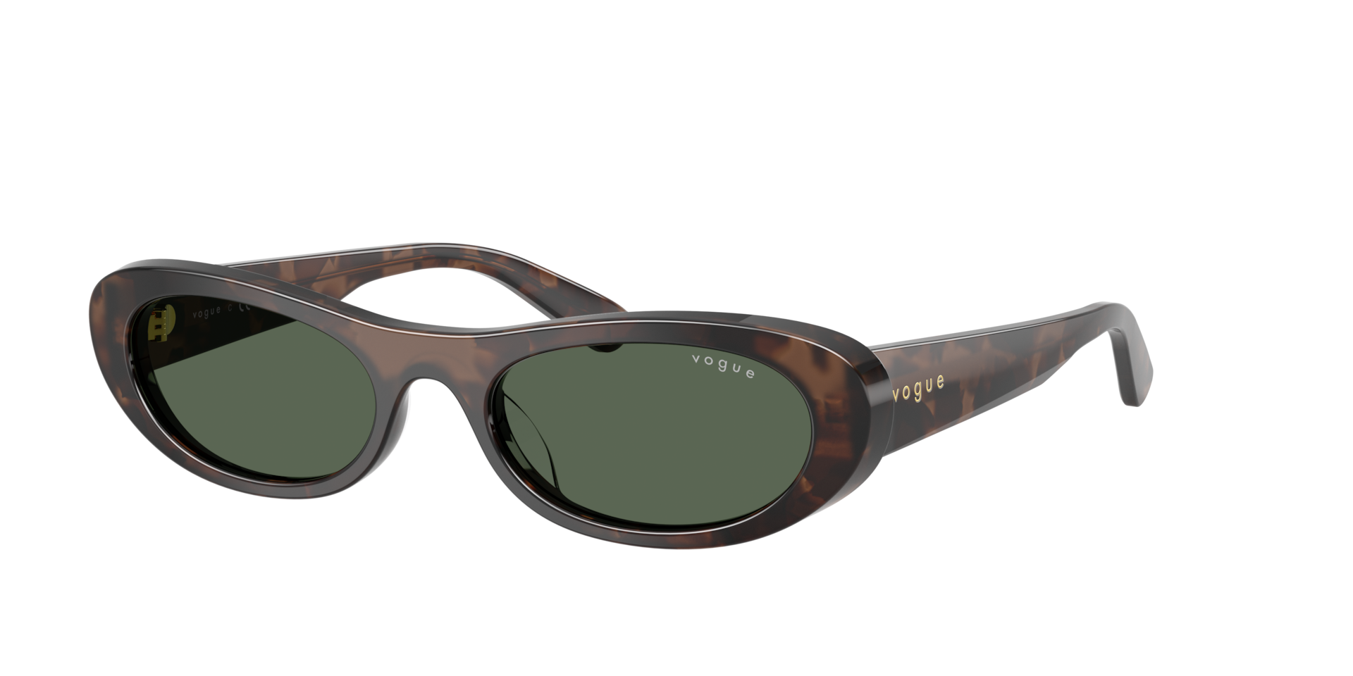 Vogue Eyewear Brown/Green Vo5695su 327971 Woman Sunglasses Acetate Round Normal - Image 2