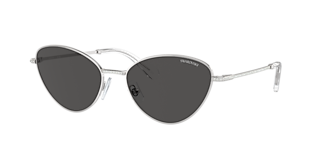 Swarovski SK7003 M (57 - 18) with Grey lenses and Silver frame