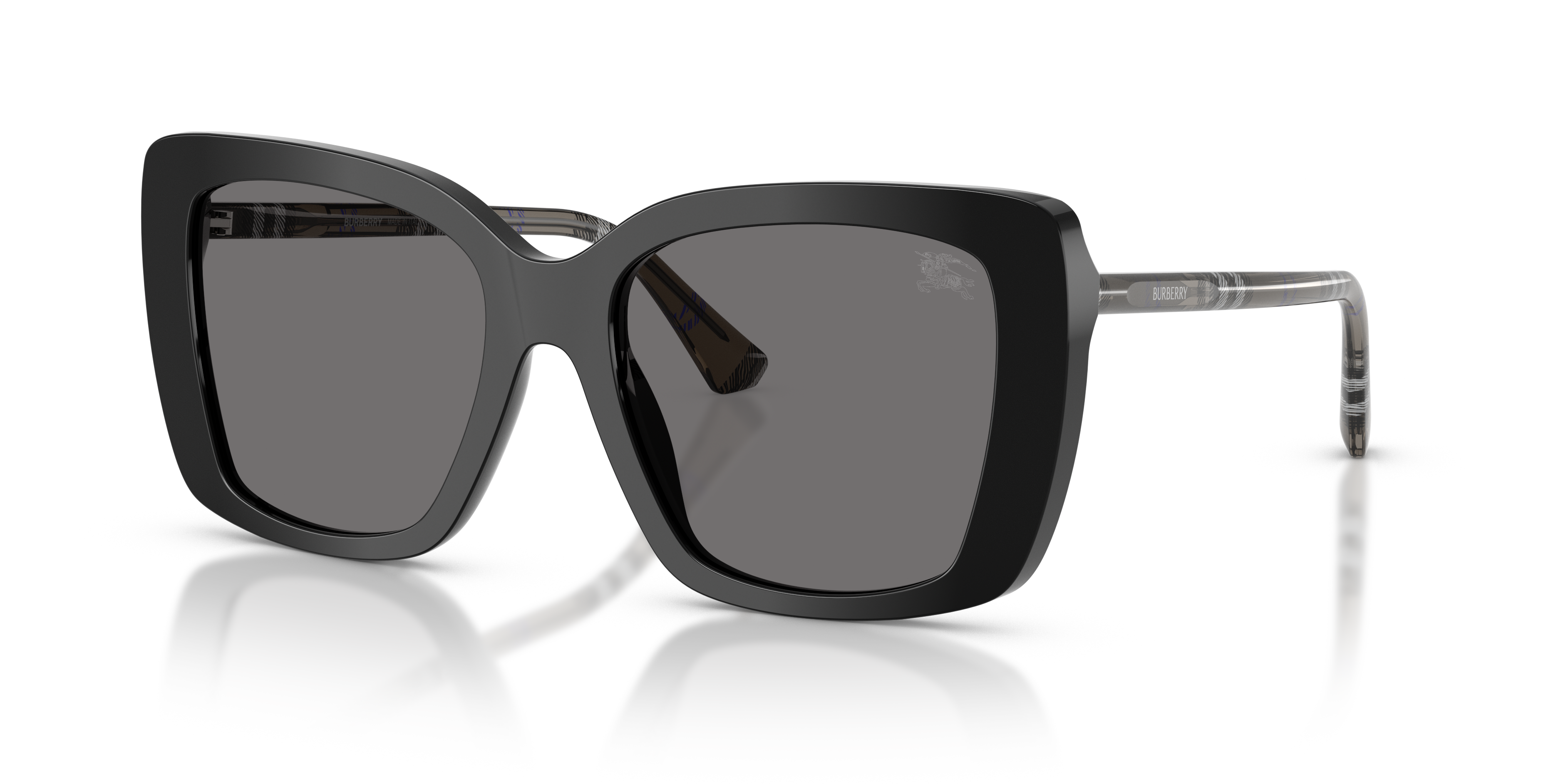 Burberry BE4456 M (54 - 18) with Grey lenses and Black frame