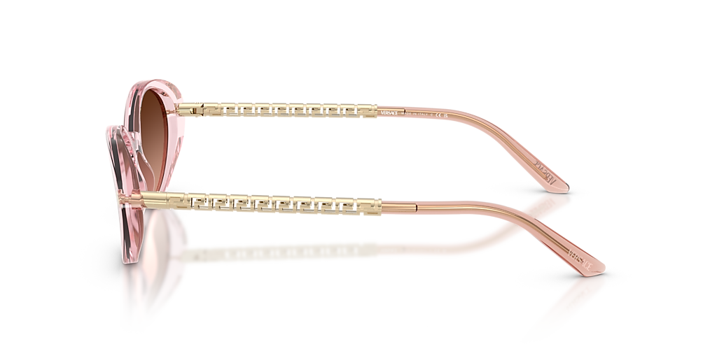 Versace VE4469 L (54 - 17) com Lentes Rosa e Armação Rosa