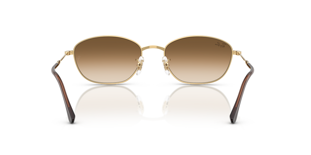 Ray-Ban RB3749 XXL (58 - 18) with Brown lenses and Gold frame