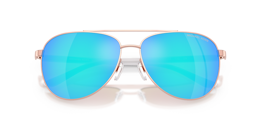 Michael Kors Hvar L (59 - 14) with Blue lenses and Pink frame