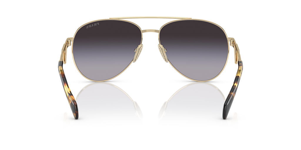 Prada PR 73ZS L (58 - 14) with Grey lenses and Gold frame