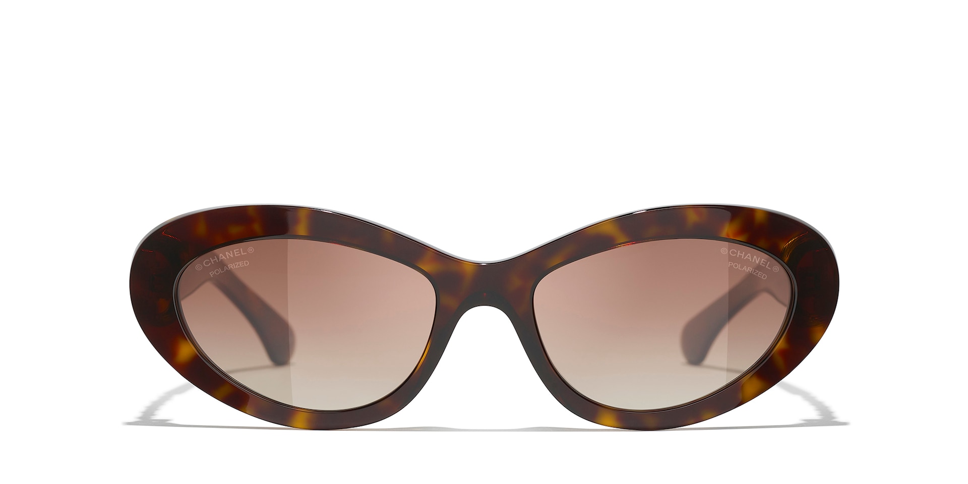 CHANEL 5438Q - brown cat eye sunglasses Chanel Sunglasses Frame Only 5318-Q C.1511 Brown & Leather  main image 3