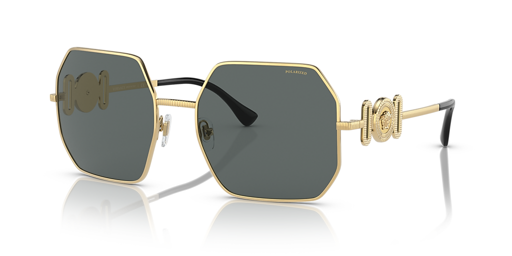 Versace VE2248 XL (58 - 19) with Grey lenses and Gold frame  display picture 3