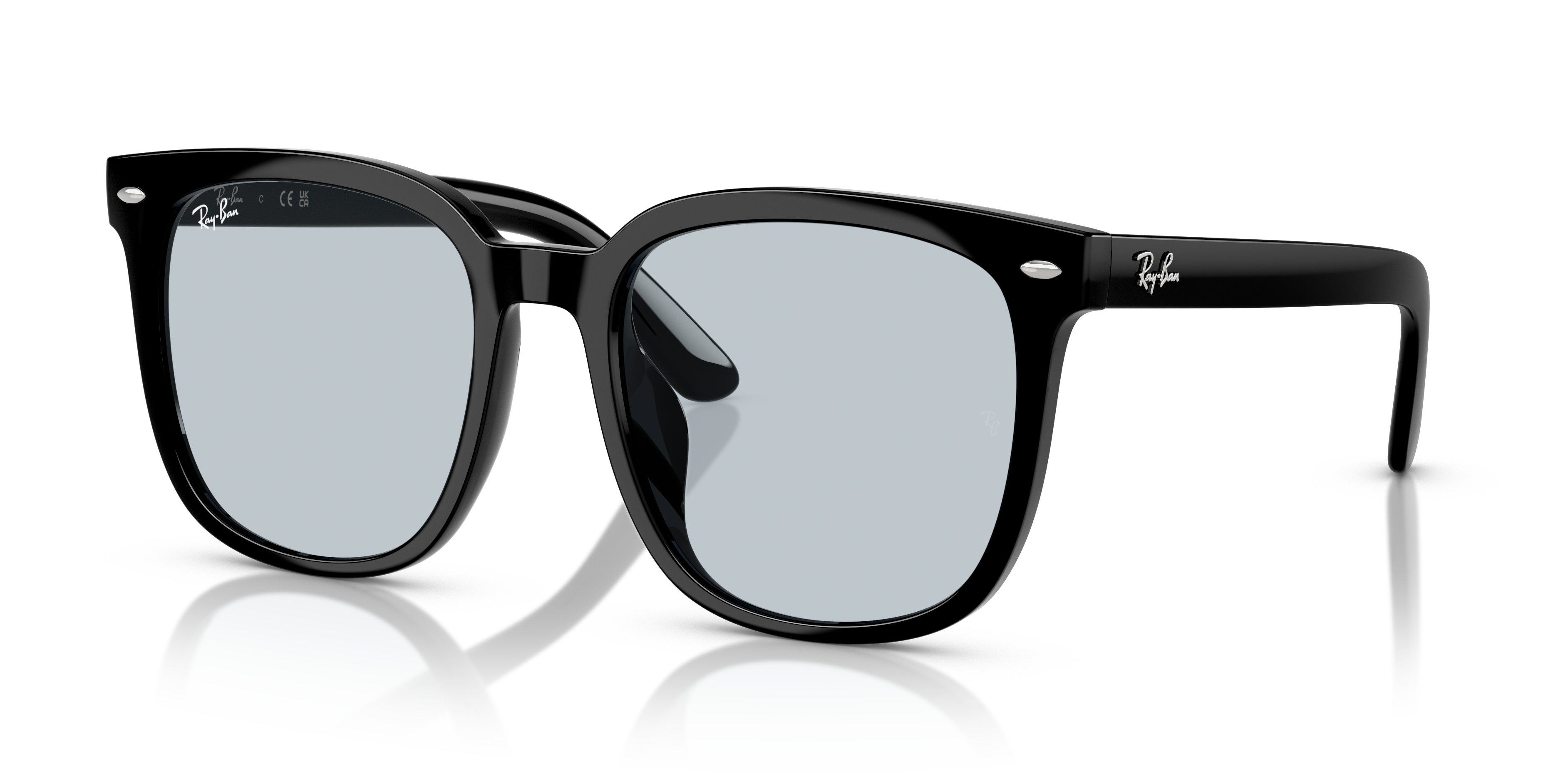 Ray-Ban RB4401D XXL (57 - 20) with Blue lenses and Black frame