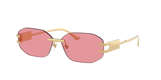 Versace VK2003 XL (50 - 13) with Pink lenses and Gold frame