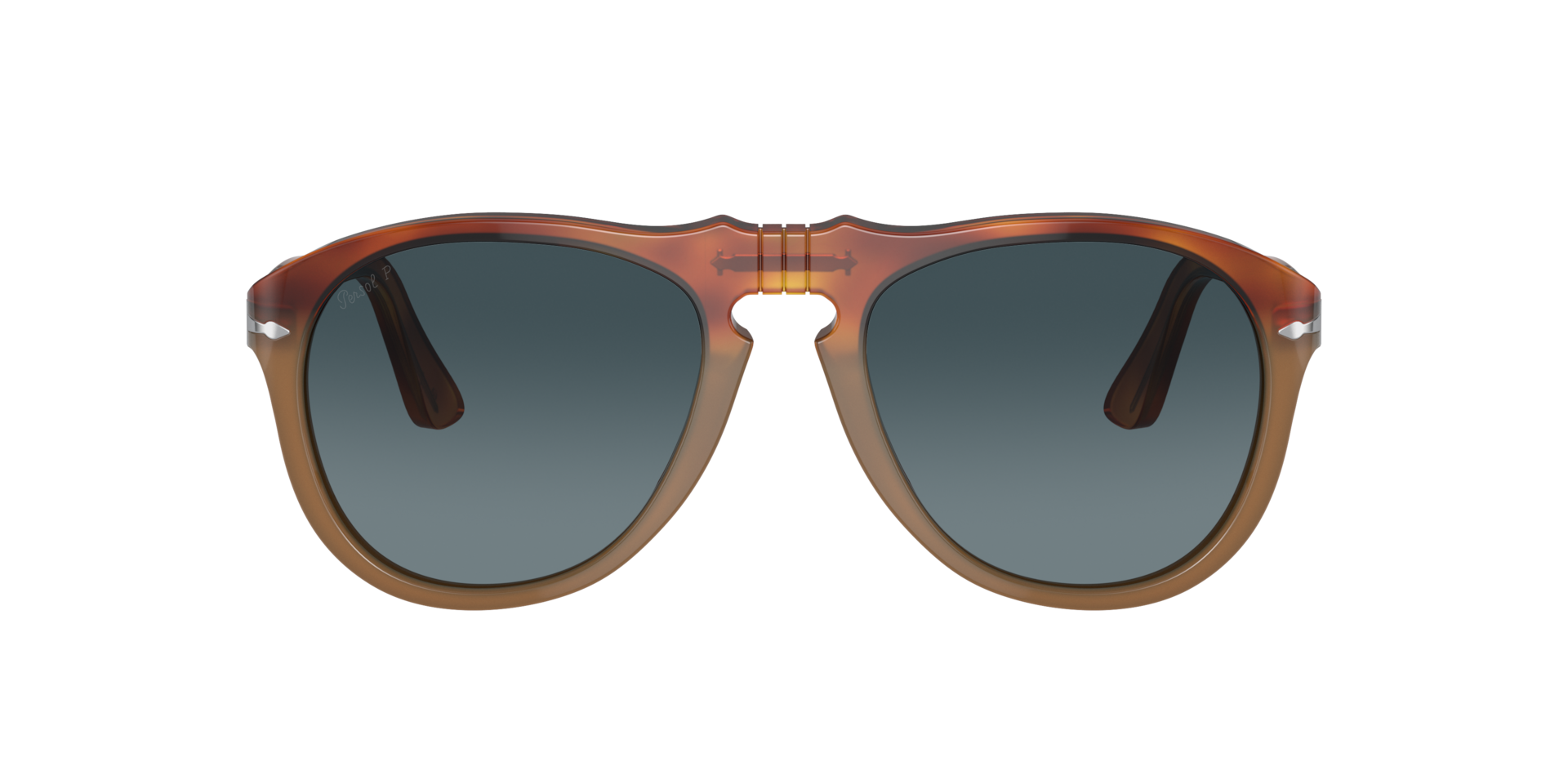 Persol 649 - Original M (54 - 20) with Blue lenses and Brown frame