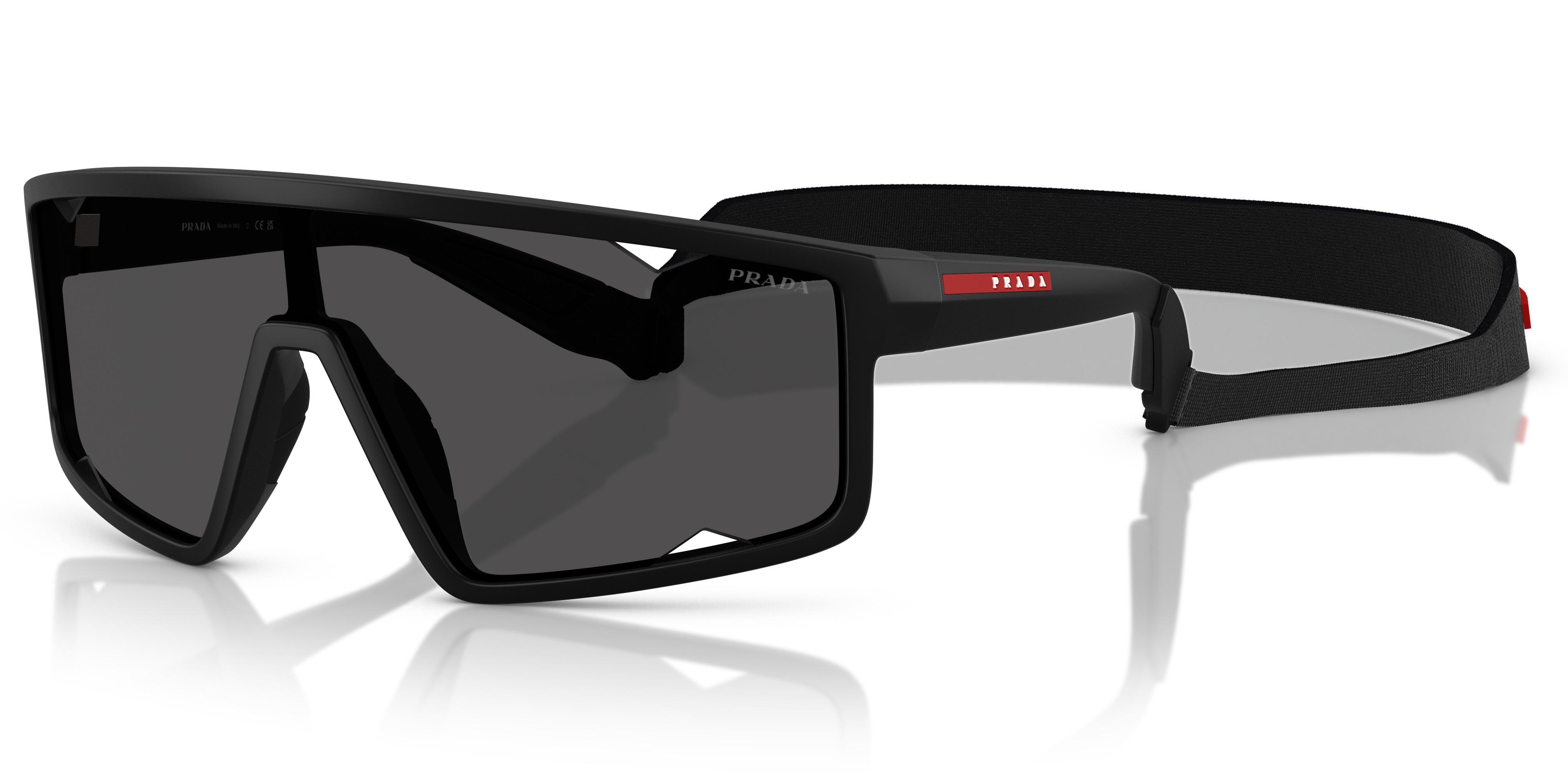 Prada Linea Rossa PS A03S XXL (0 - 141) with Grey lenses and Black