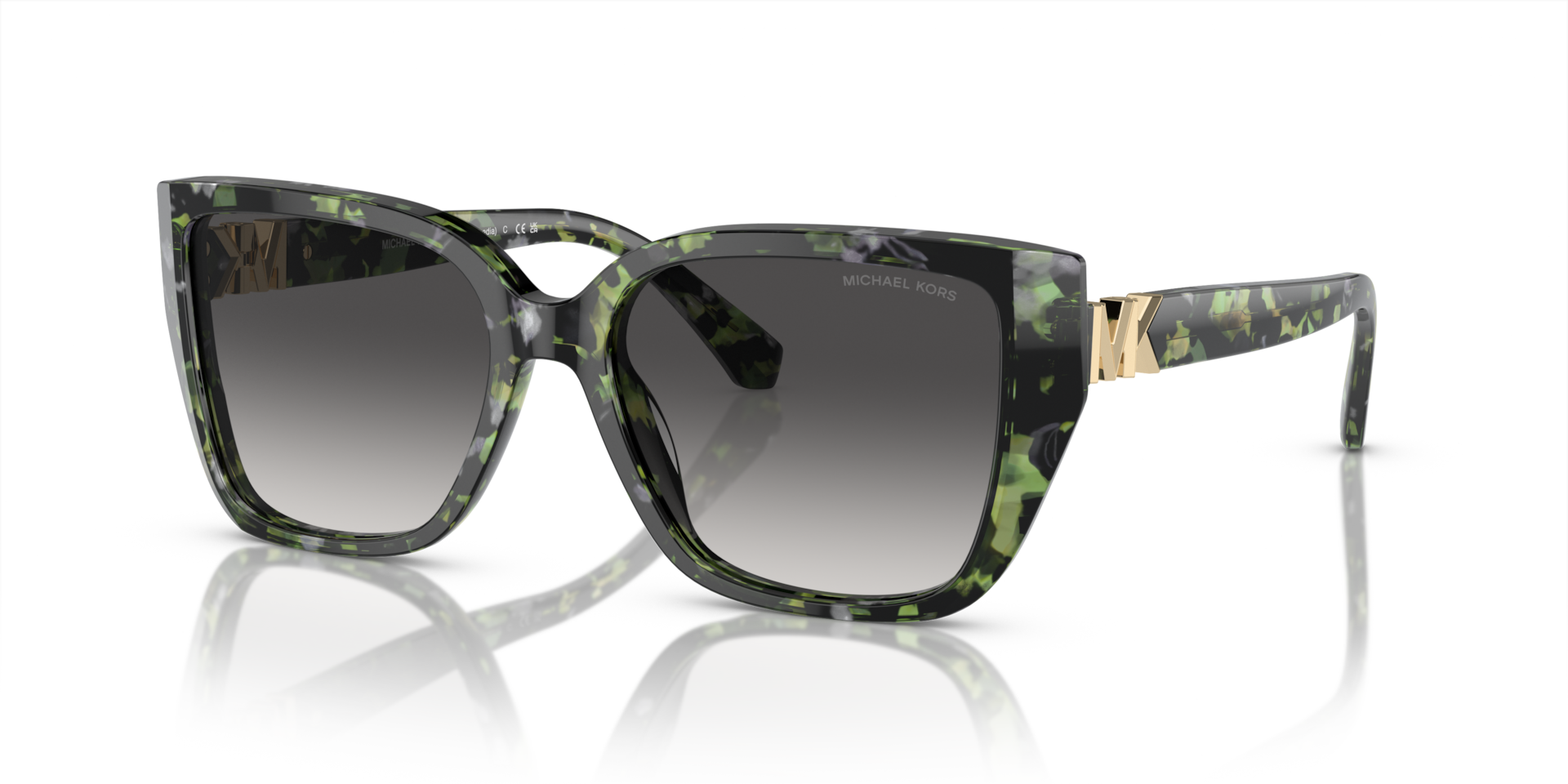 Michael Kors Acadia XL (55 - 17) com Lentes Cinza e Armação Verde