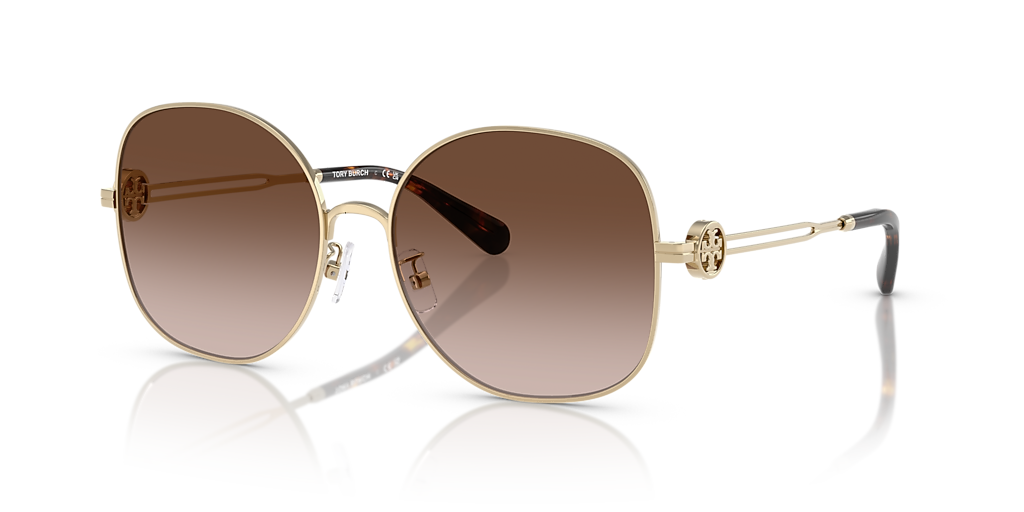 Tory Burch TY6112 XL (56 - 16) with Brown lenses and Gold frame