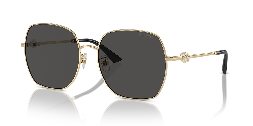 Jimmy Choo JC4008HD XXL (59 - 17) with Grey lenses and Gold frame