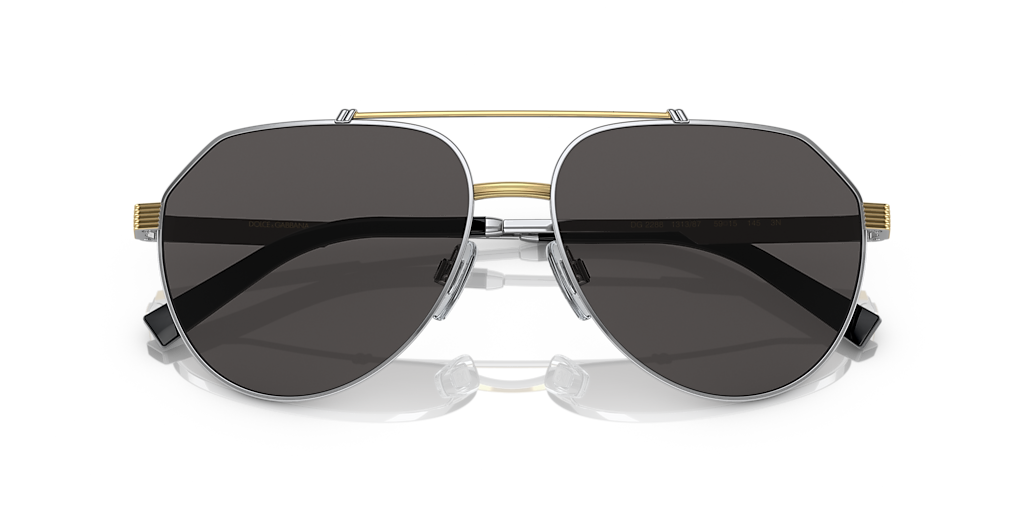 Dolce&Gabbana DG2288 XL (59 - 15) with Grey lenses and Silver
