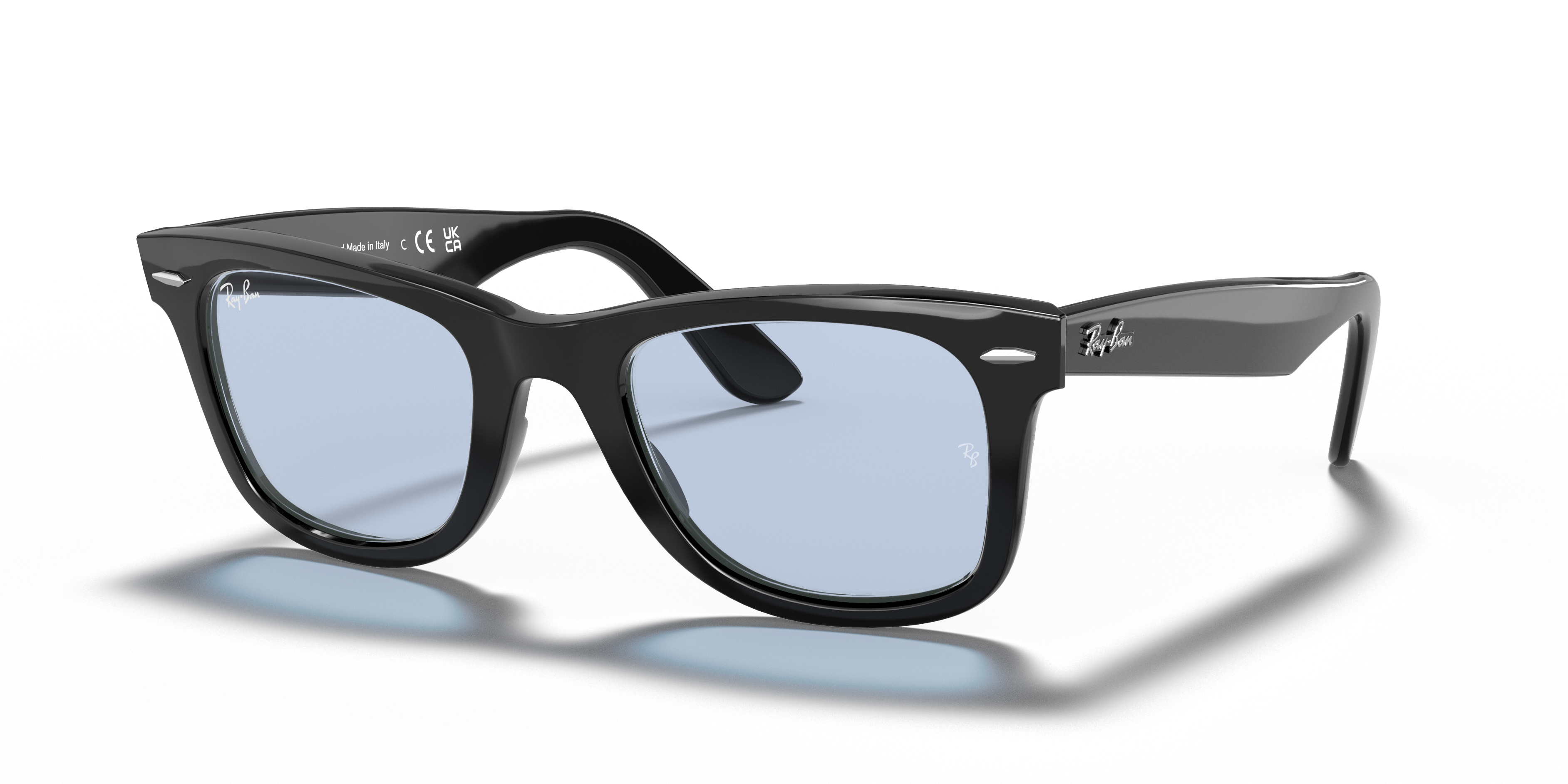Ray-Ban Original Wayfarer Classic L (52 - 22) with Blue lenses and