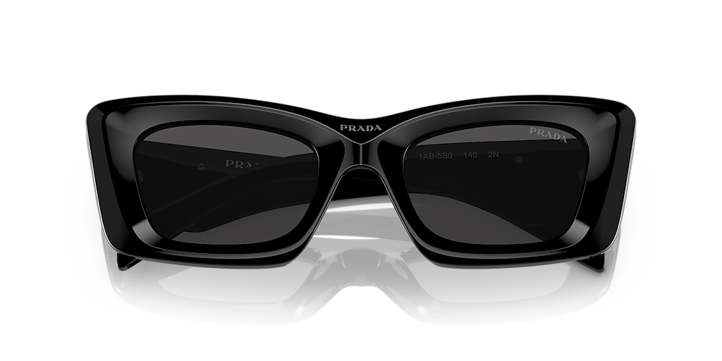 Prada PR 13ZS M (50 - 21) with Grey lenses and Black frame