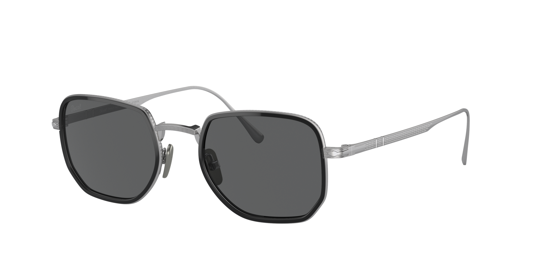 Persol Unisex Sunglass PO5006ST - Couleur du Monture ArgentNoir Couleur de Lentille Gris fonc 195 €