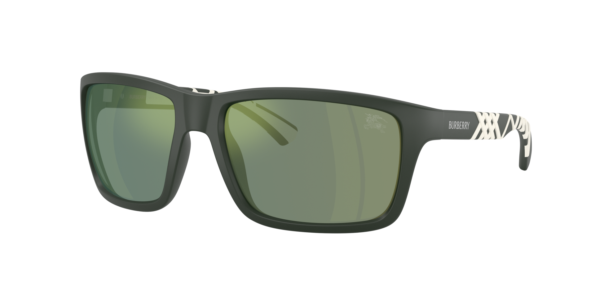 Burberry Man Sunglass BE4483 -  Frame color: Matte Green, Lens color: Verde Specchio Petrol