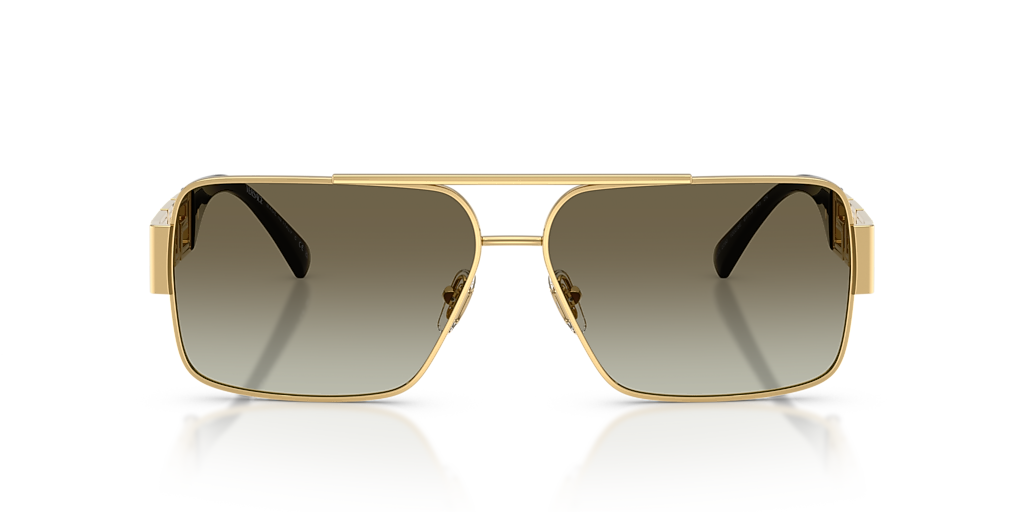 Versace VE2290 XL (61 - 13) with Green lenses and Gold frame