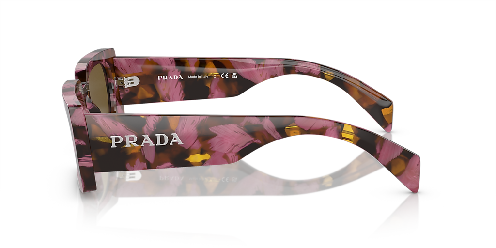 Prada PR A07S XS (52 - 20) with Brown lenses and Violet frame