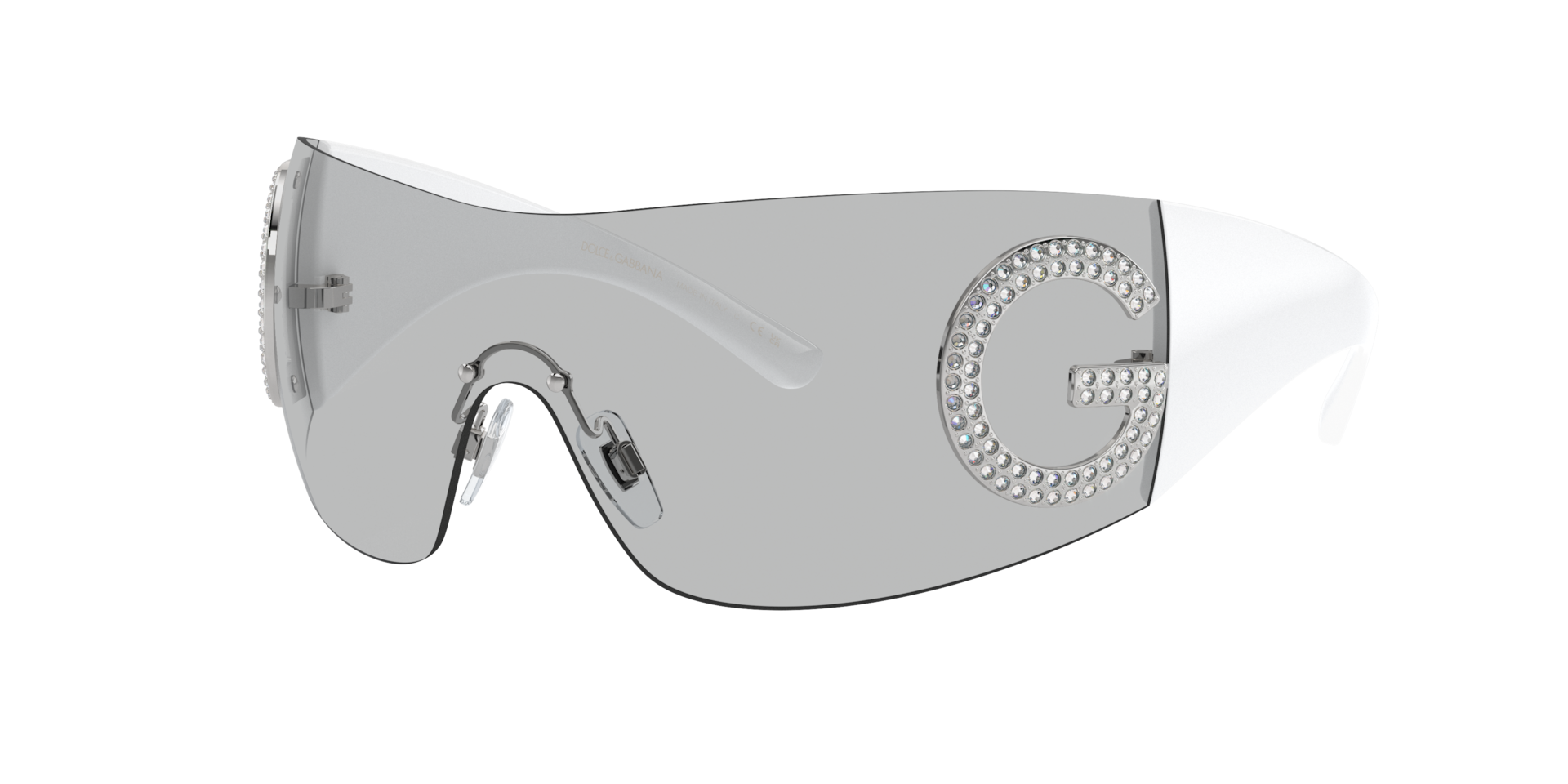 Dolce&Gabbana Frau Sunglass DG2298B - Rahmenfarbe: Hellgrau, Linsenfarbe: Hellgrau
