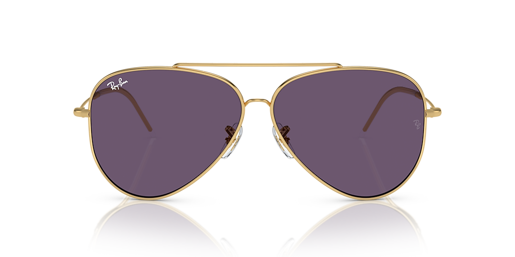 Ray-Ban Aviator Reverse XXL (62 - 11) with Violet lenses and  display picture 2
