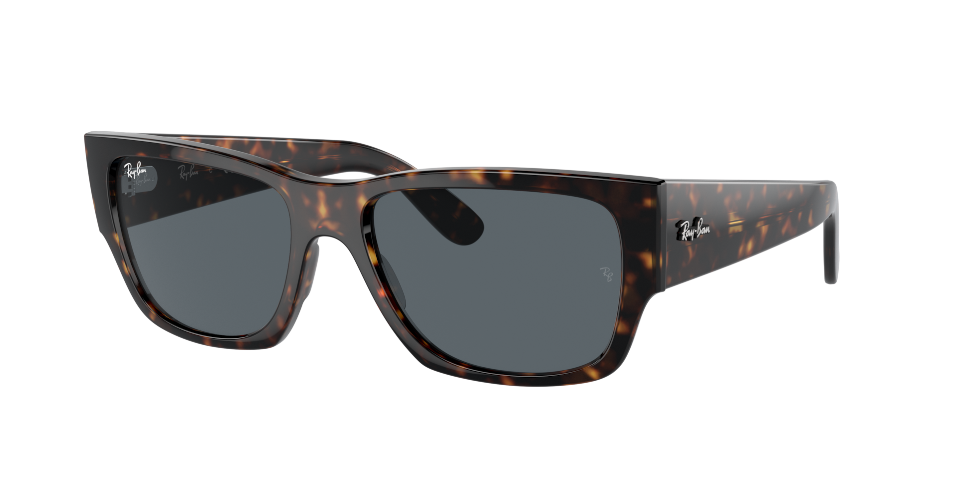 Ray-Ban Sunglasses Carlos - Havana Frame Blue Lenses 56-18, RB0947S - Image 2