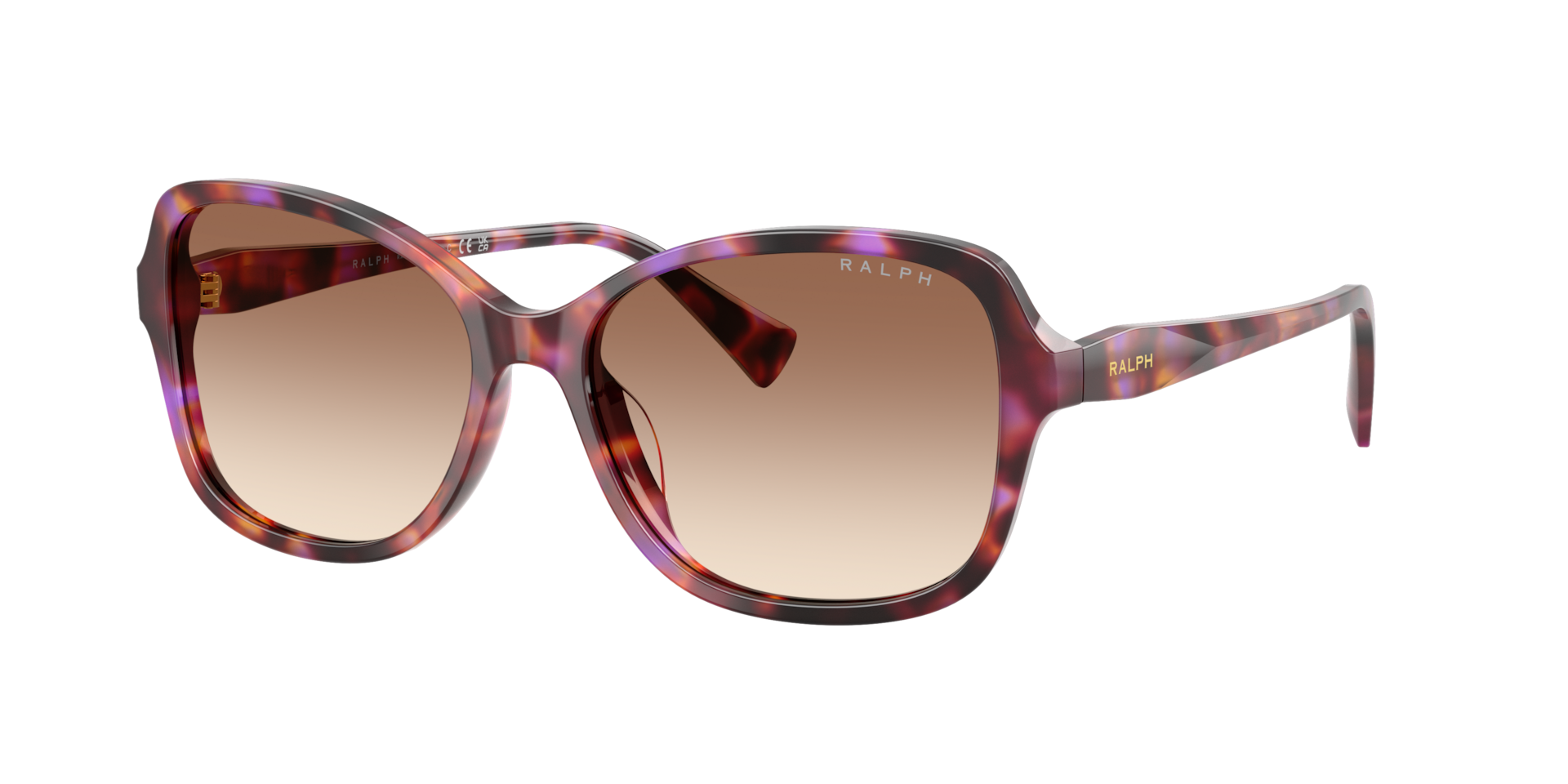 Ralph Femme Sunglass RA5351U - Couleur du Monture Havana Violet Couleur de Lentille Dgrad Marron 98 €