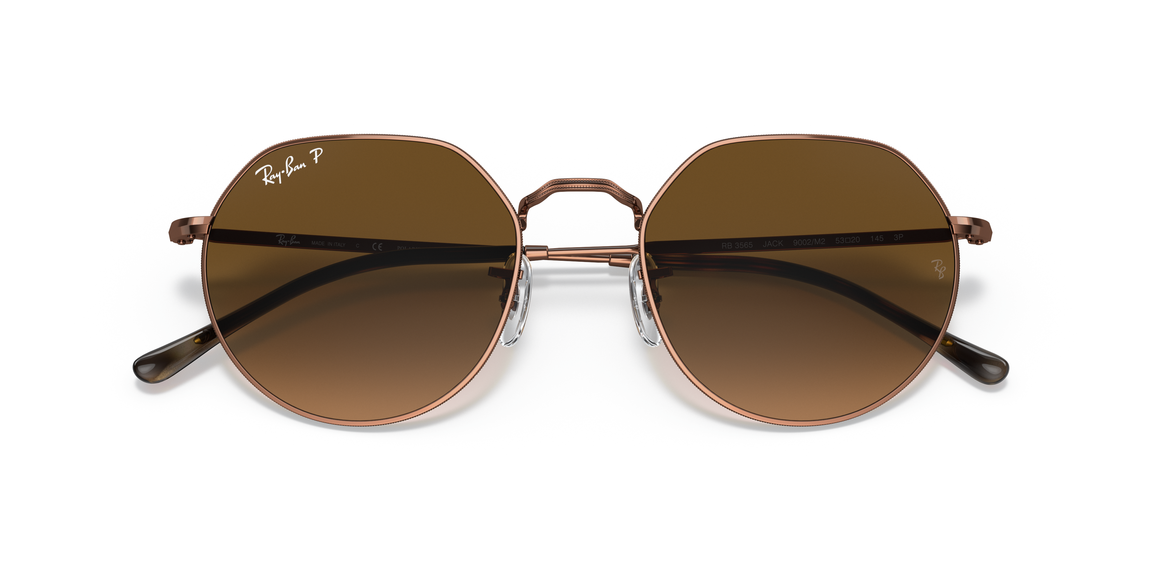 【Ray-Ban】RB3565 JACK 51◻︎20 サングラス Ray-Ban Jack L (53 - 20) with Brown lenses and Copper frame