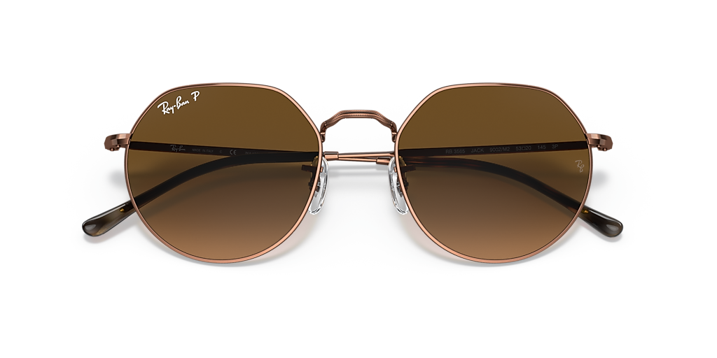 Ray-Ban Jack L (53 - 20) with Brown lenses and Copper frame