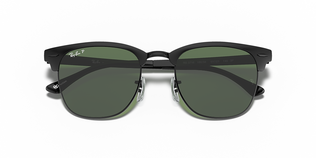 Ray-Ban Clubmaster Metal L (51 - 21) met Groen Brillenglazen en