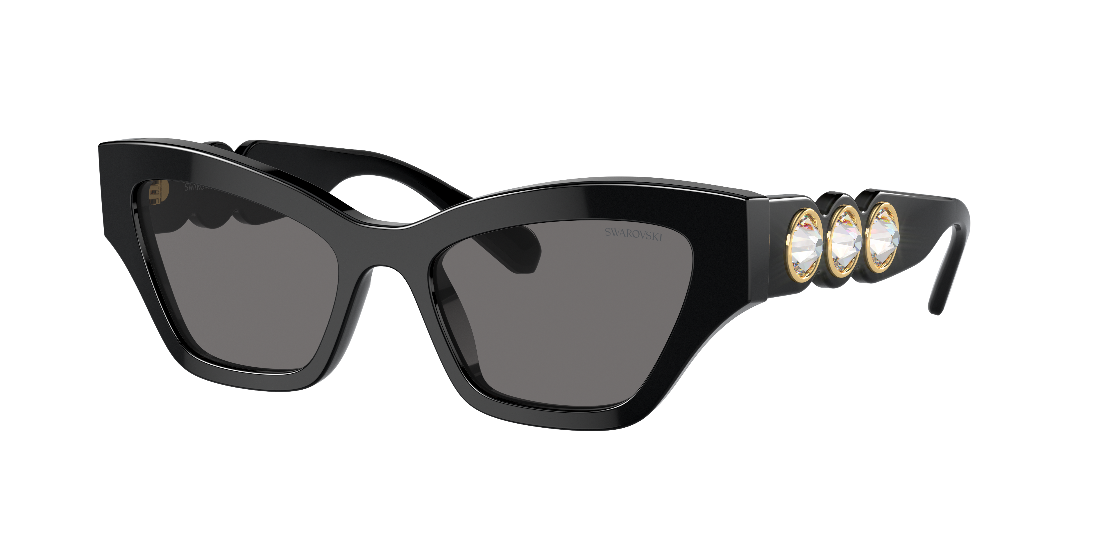Swarovski SK6021 M (53 - 19) with Grey lenses and Black frame